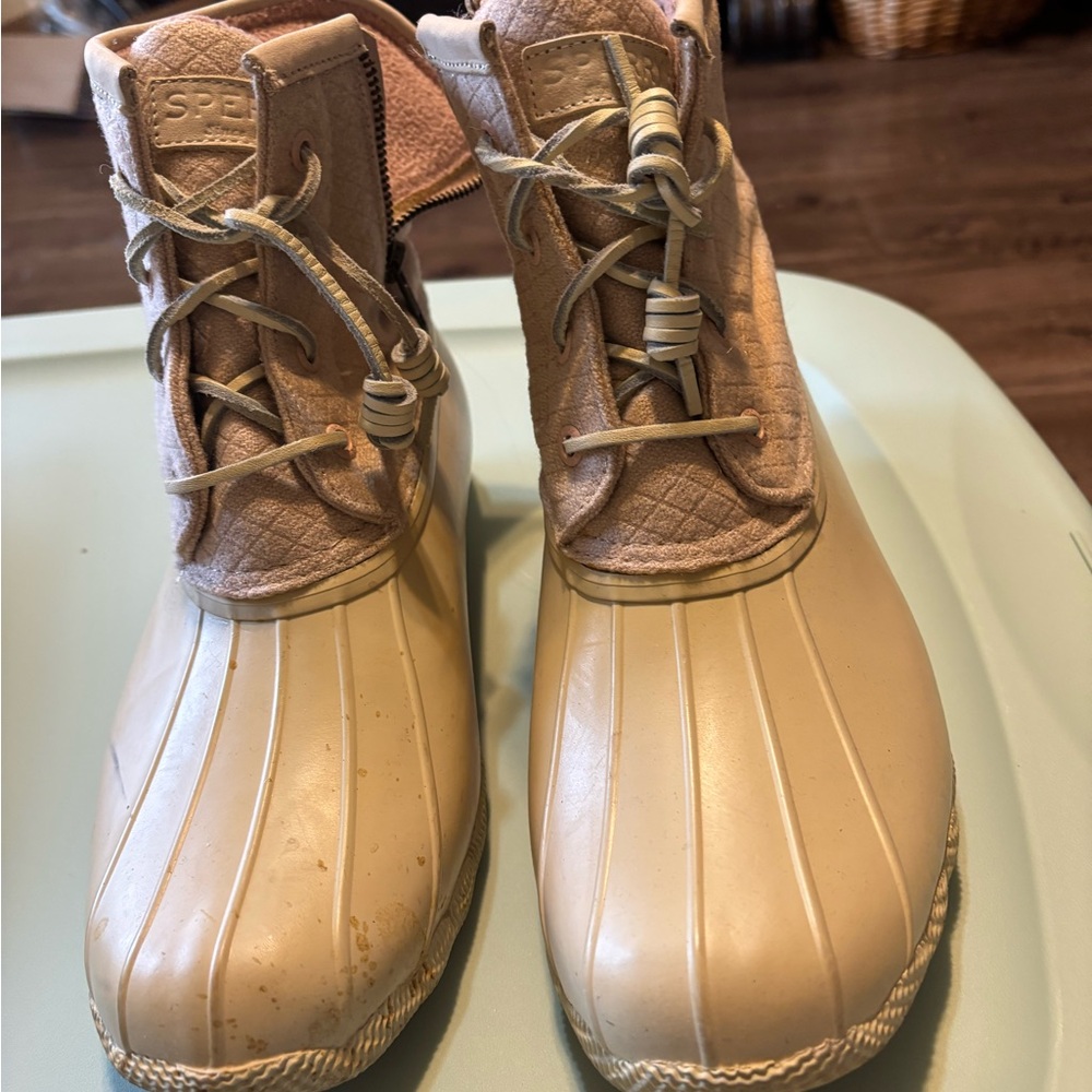 Sperry Tan Waterproof Boots